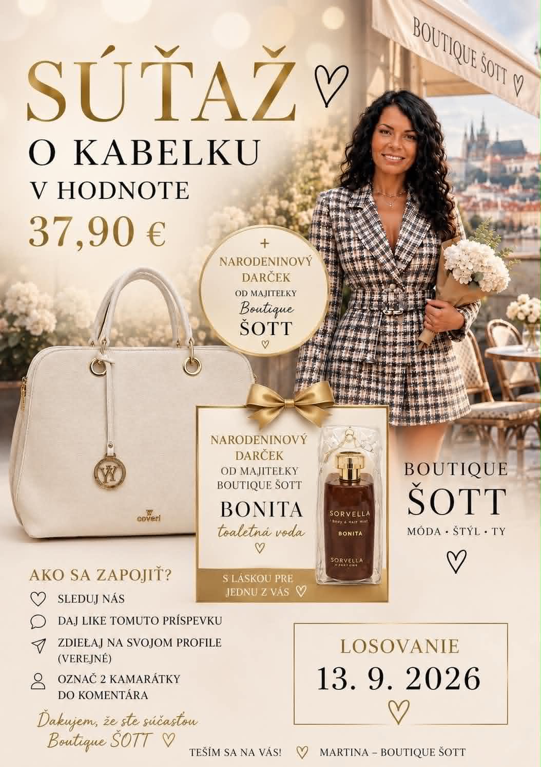 Súťaž o kabelku v hodnote 37,90 € od Boutique Sott
