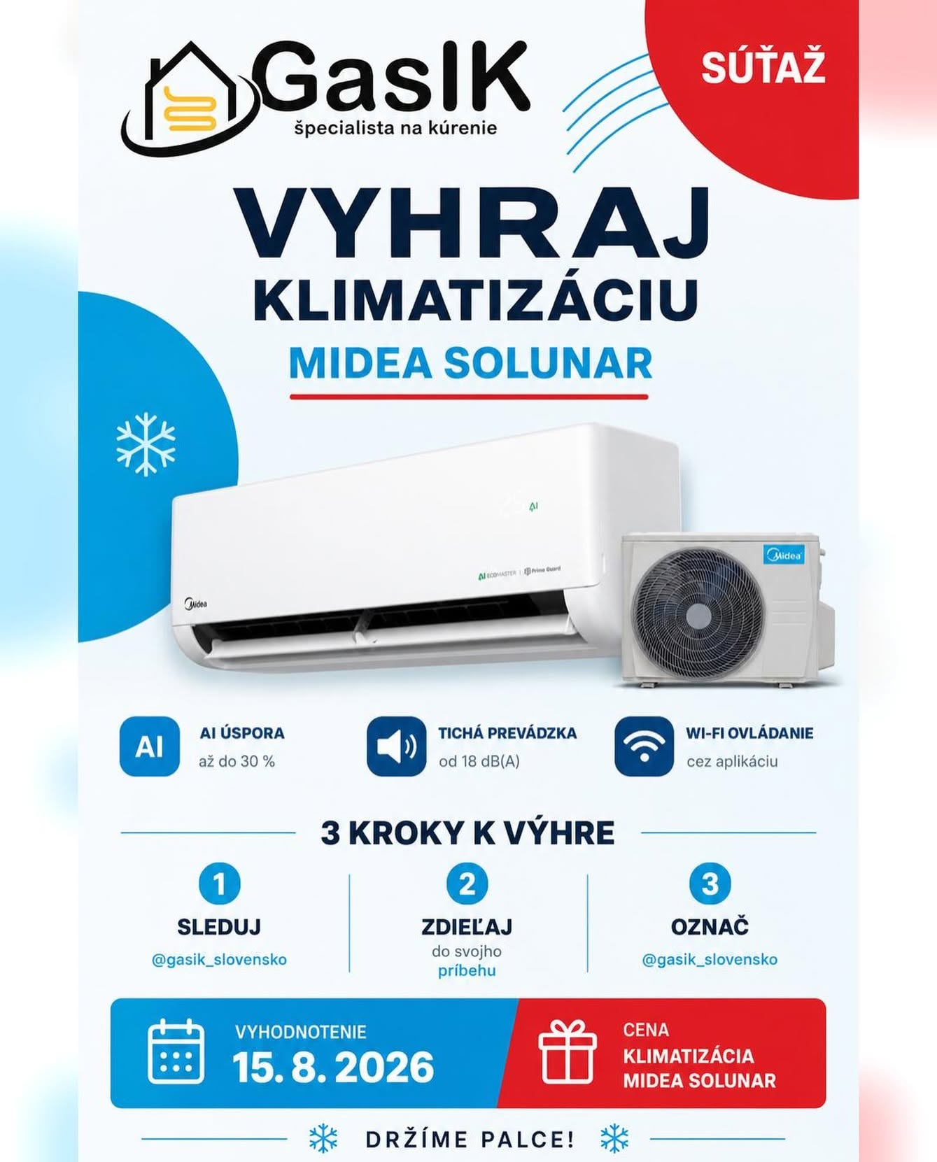 Súťaž o klimatizáciu Midea Solunar s AI