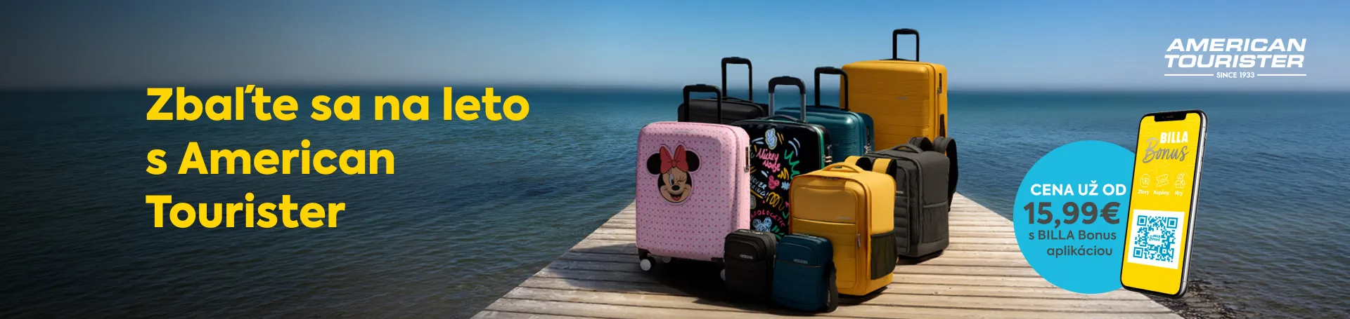 Súťaž o kufre American Tourister – BILLA