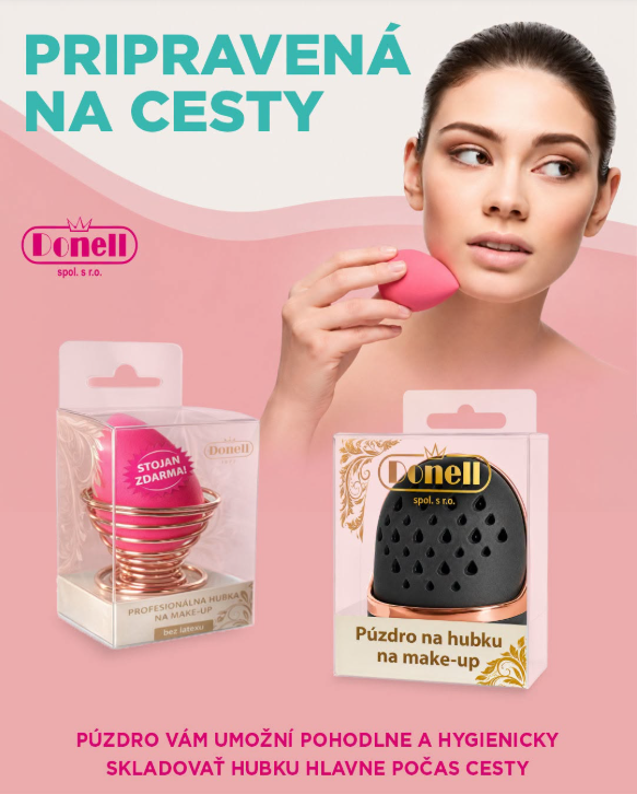 Súťaž o make-up hubku Donell s praktickým puzdrom