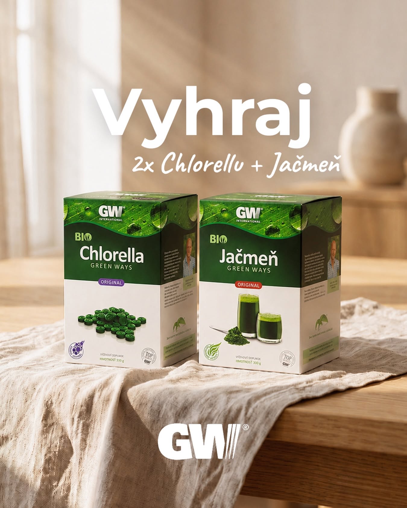 Súťaž o Mladý jačmeň + Chlorellu Green Ways