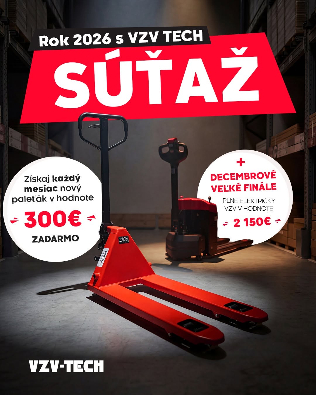 Súťaž o paleťák s VZV TECH