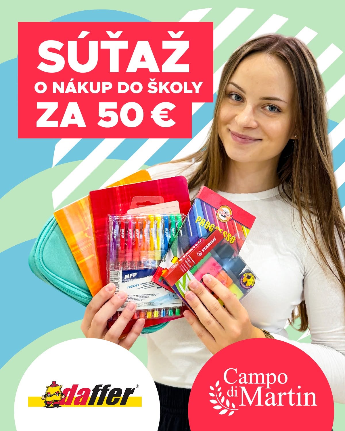 Súťaž o školské nákupy v hodnote 50 € v predajni Daffer