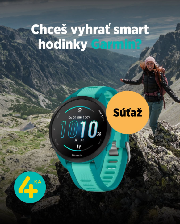 Súťaž o smart hodinky Garmin Forerunner 165 Music