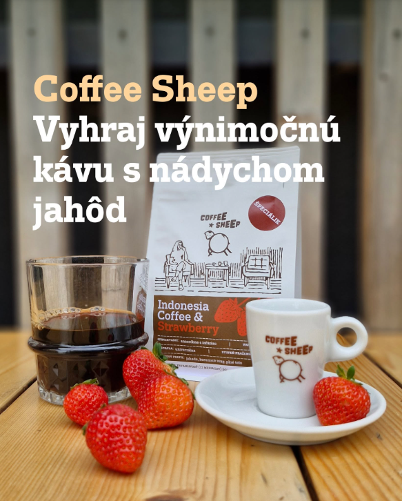 Súťaž o výnimočnú kávu s nádychom jahôd od Coffee Sheep