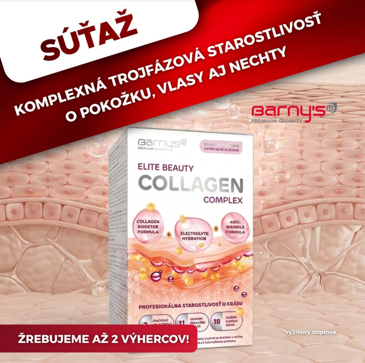 Súťaž o výživový doplnok Barny's Elite Beauty Collagen Complex