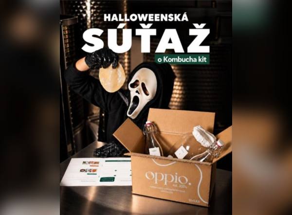 SÚŤAŽ oppio: vyhrajte sadu na domácu fermentáciu kombuchy (1 výherca)