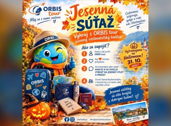 SÚŤAŽ ORBIS tour: vyhrajte cestovateľský balíček