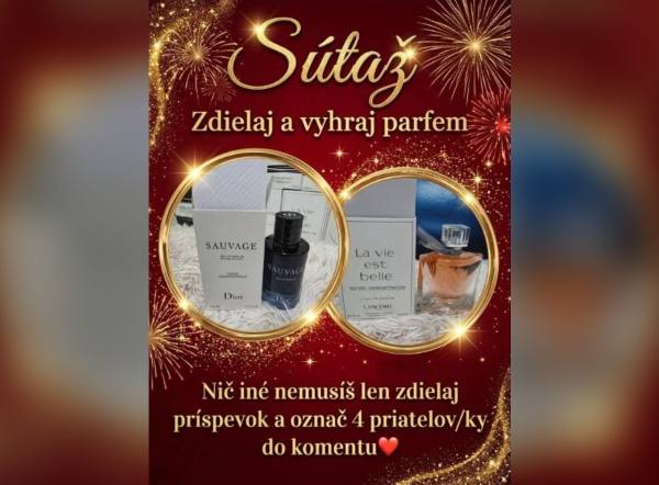 SÚŤAŽ Outlet Slovensko: vyhrajte parfum