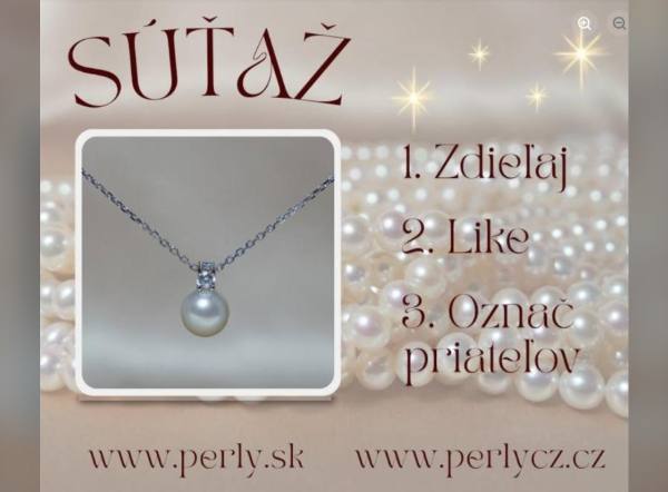 SÚŤAŽ Perly.sk: vyhrajte náhrdelník so sladkovodnou perlou