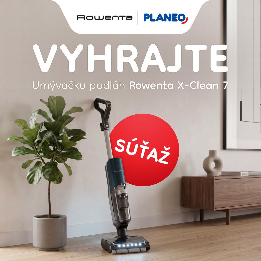 Súťaž PLANEO o umývačku podláh Rowenta X-Clean 7