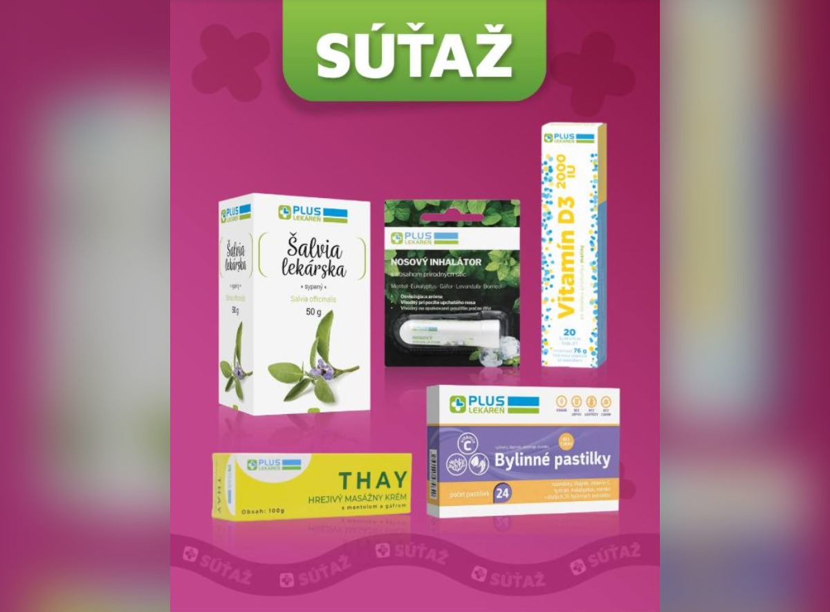 SÚŤAŽ PLUS Lekáreň: vyhrajte balíček produktov na chrípkovú sezónu