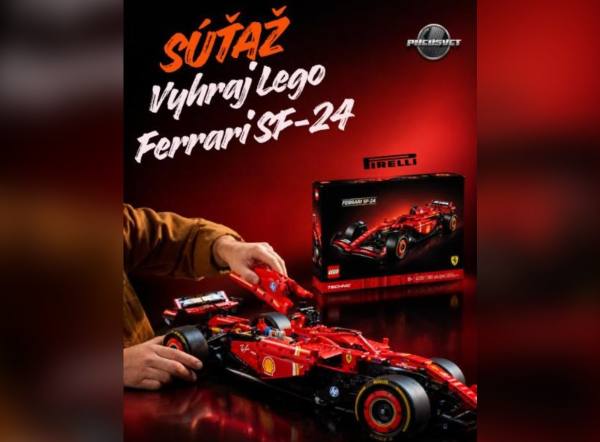 SÚŤAŽ Pneusvet.sk: vyhrajte LEGO® Technic Ferrari SF-24 F1 (1 výherca)