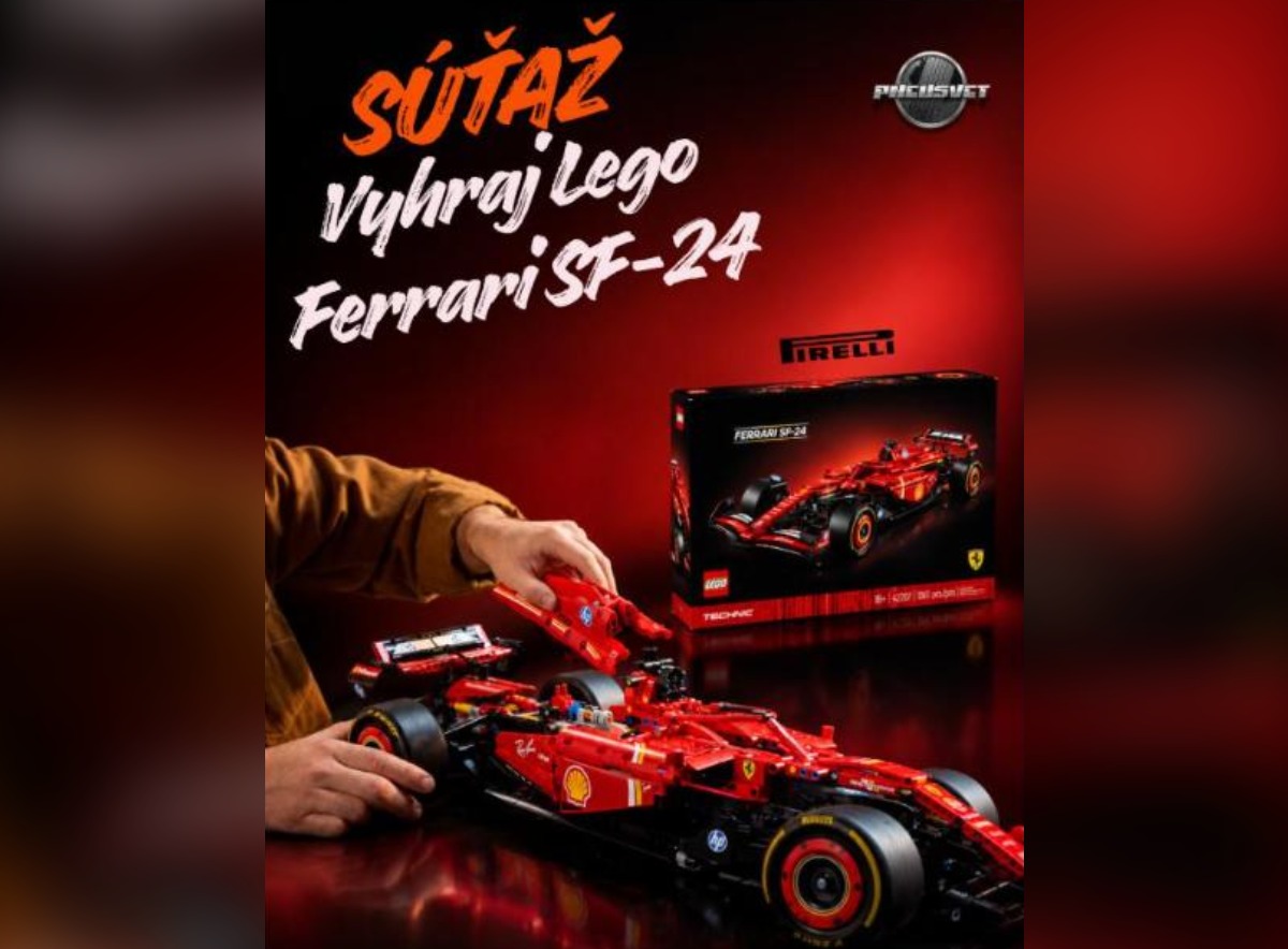 SÚŤAŽ Pneusvet.sk: vyhrajte LEGO® Technic Ferrari SF-24 F1 (1 výherca)