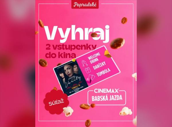 SÚŤAŽ Popradské: vyhrajte 2 lístky na predpremiéru filmu Verity v Cinemaxe