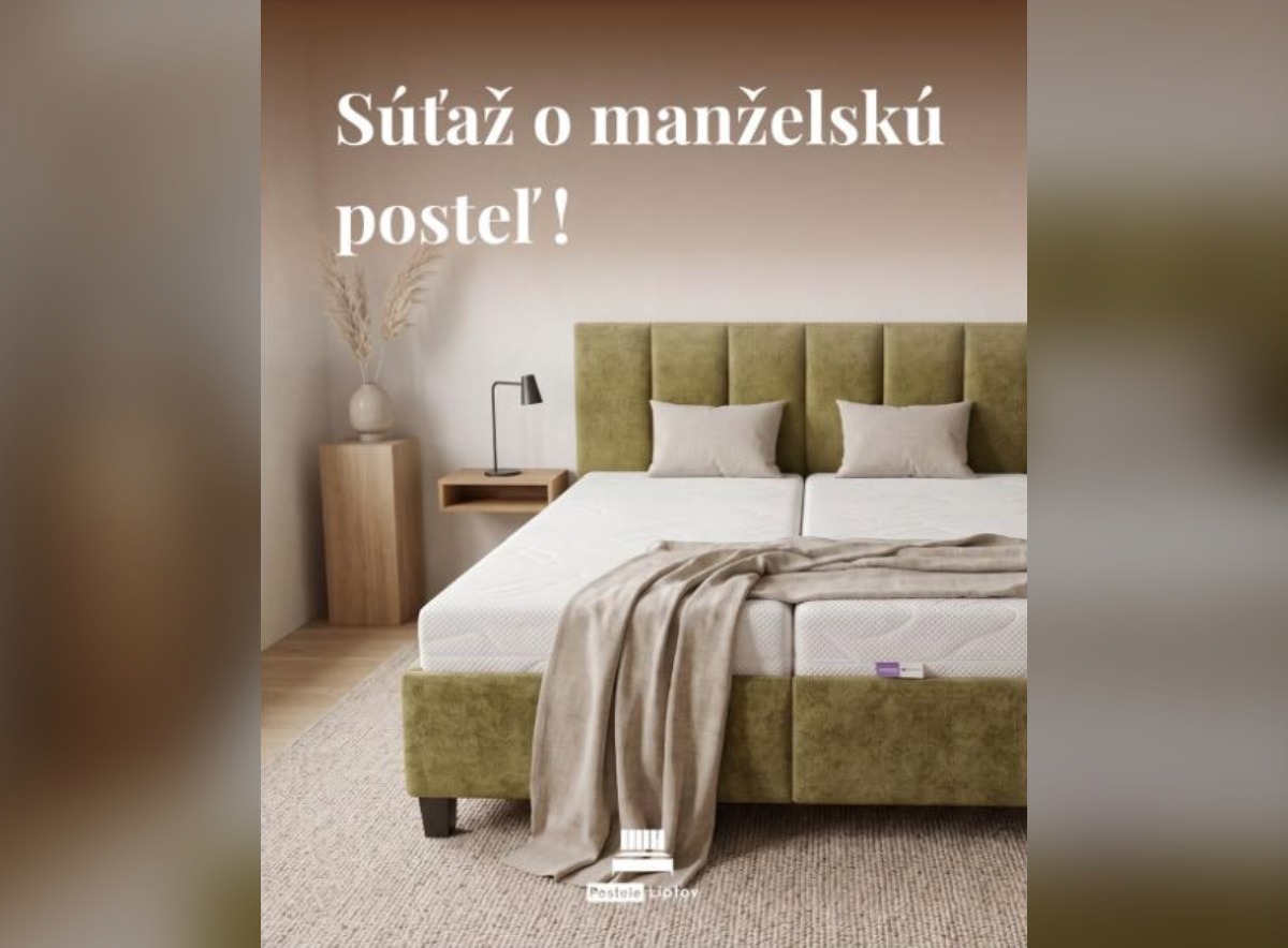 SÚŤAŽ Postele Liptov: vyhrajte manželskú posteľ Linda
