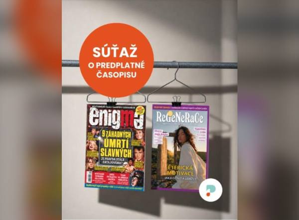 SÚŤAŽ Predplatne.sk: vyhrajte polročné predplatné časopisu Enigma alebo Regenerace