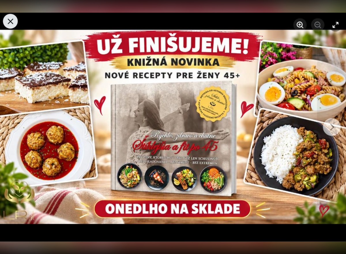 SÚŤAŽ Rýchlo, zdravo a chutne: vyhrajte kuchársku knihu Štíhlejšia a fit po 45 (1 výherca)