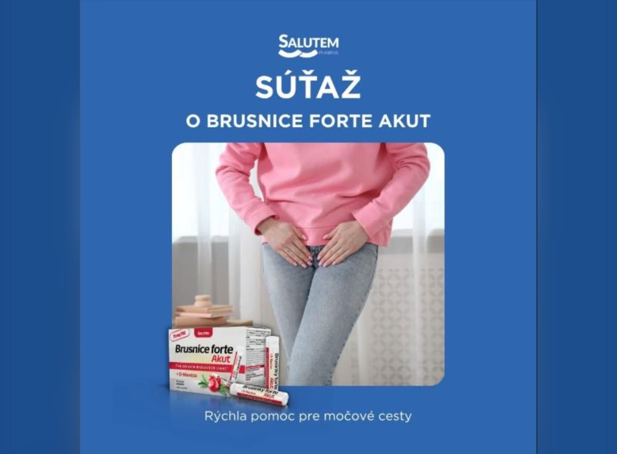 SÚŤAŽ Salutem Pharma: vyhrajte balenie Brusnice Forte Akut (2 výhercovia)