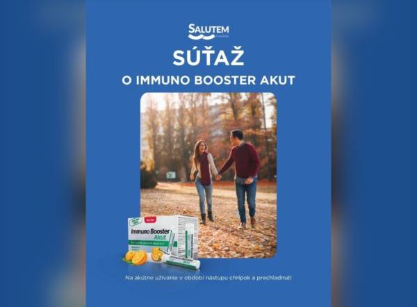SÚŤAŽ Salutem Pharma: vyhrajte Immuno Booster Akut (2 výhercovia)
