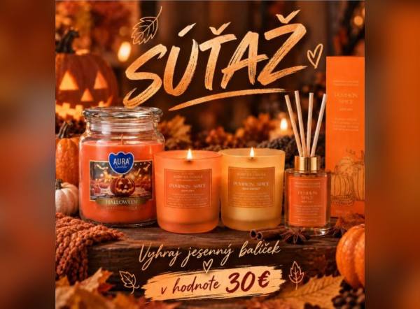 SÚŤAŽ Sentya.eu: vyhrajte Pumpkin Spice balíček 4 jesenných vôní (2 výhercovia)