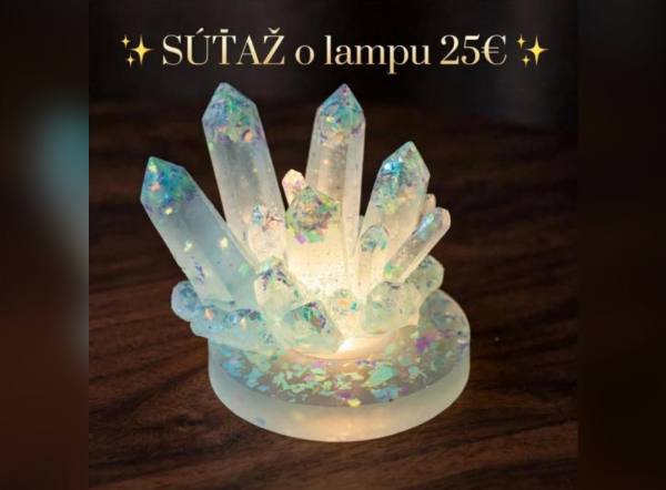 SÚŤAŽ Simona Handmade luxury: vyhrajte kryštáľovú LED lampu
