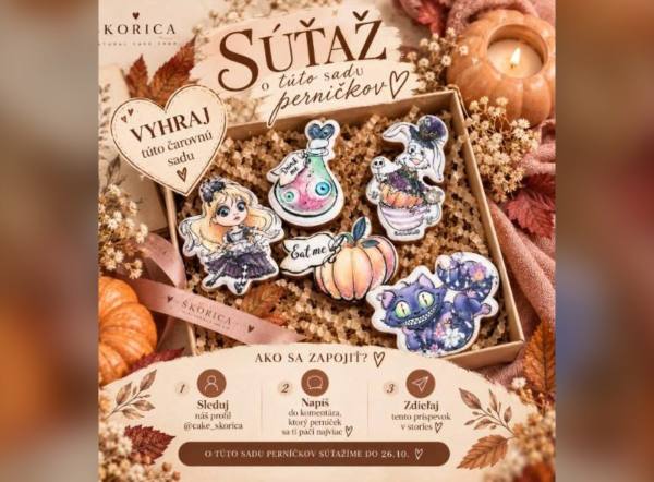 SÚŤAŽ Škorica: vyhrajte sadu ručne zdobených perníčkov (1 výherca)