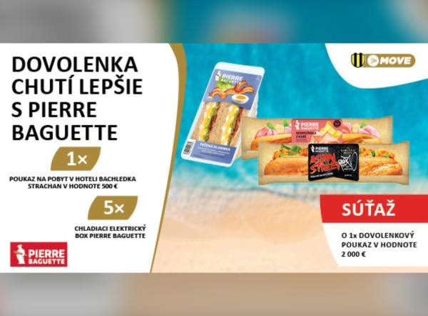SÚŤAŽ Slovnaft a Pierre Baguette: vyhrajte dovolenkový poukaz 2 000 €