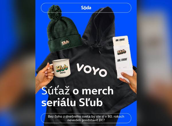 SÚŤAŽ SODA magazín: vyhrajte merch seriálu Sľub na VOYO (3 výhercovia)