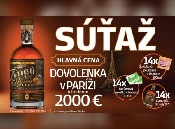 SÚŤAŽ SPIŠSKÁ PÁLENICA: vyhrajte dovolenku v Paríži a poukážky (43 výhercov)