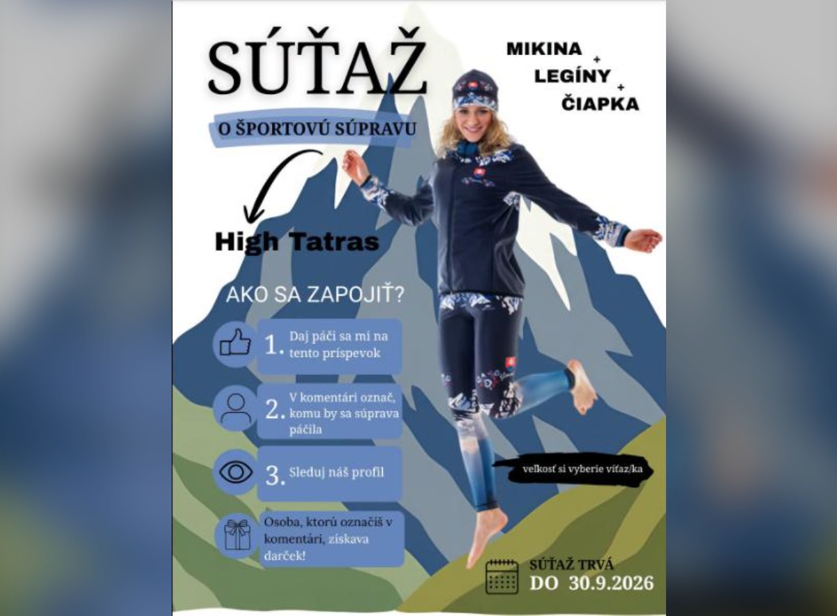 SÚŤAŽ Športové legíny: vyhrajte športovú súpravu High Tatras (1 výherca)