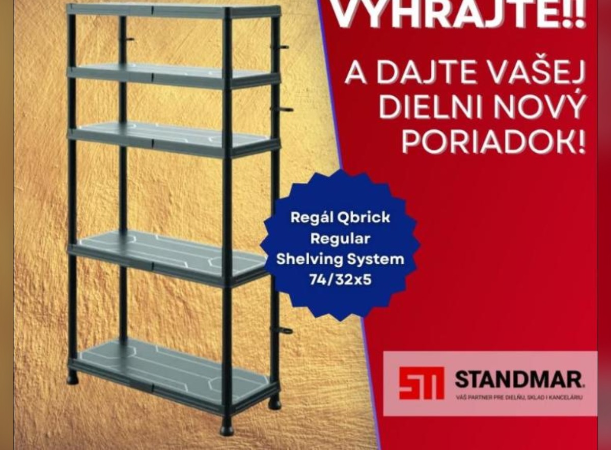 SÚŤAŽ Standmar: vyhrajte regál Qbrick Regular Shelving System (1 výherca)