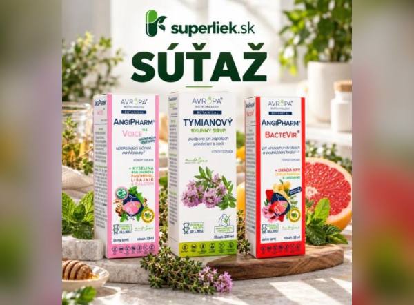 SÚŤAŽ Superliek.sk: vyhrajte balíček produktov AVROPA (1 výherca)