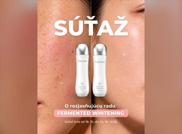 SÚŤAŽ Temperance: vyhrajte toner a emulziu Coréana Fermented Whitening (1 výherca)