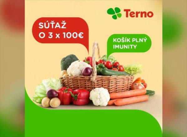 SÚŤAŽ Terno: vyhrajte 3× 100 € na nákupy – Facebook