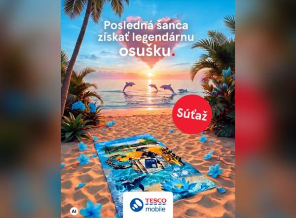 SÚŤAŽ Tesco mobile: vyhrajte limitovanú plážovú osušku (4 výhercovia)