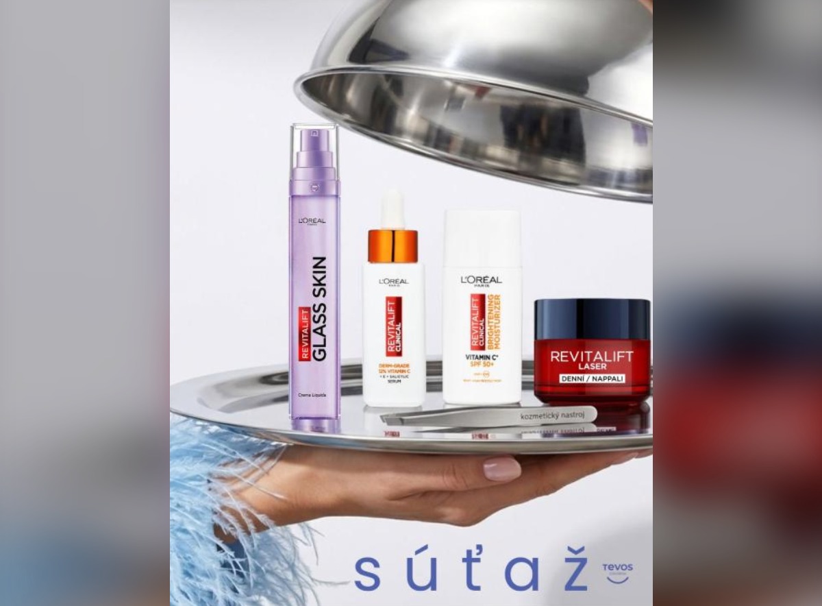 SÚŤAŽ Tevos Drogérie: vyhrajte 4 produkty L'Oréal Paris Revitalift (1 výherca)