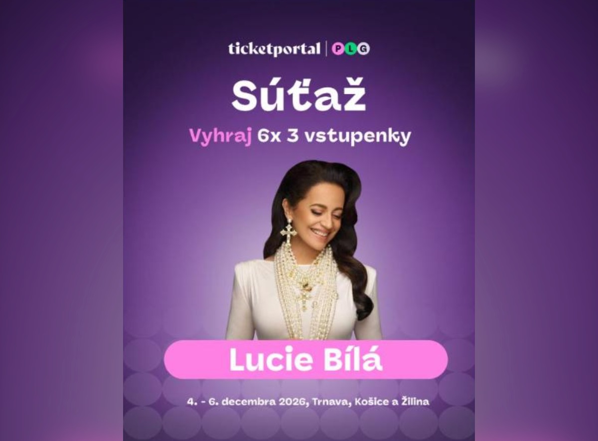 SÚŤAŽ Ticketportal: vyhrajte vstupenky na koncert Lucie Bílej (6 × 3 vstupenky)