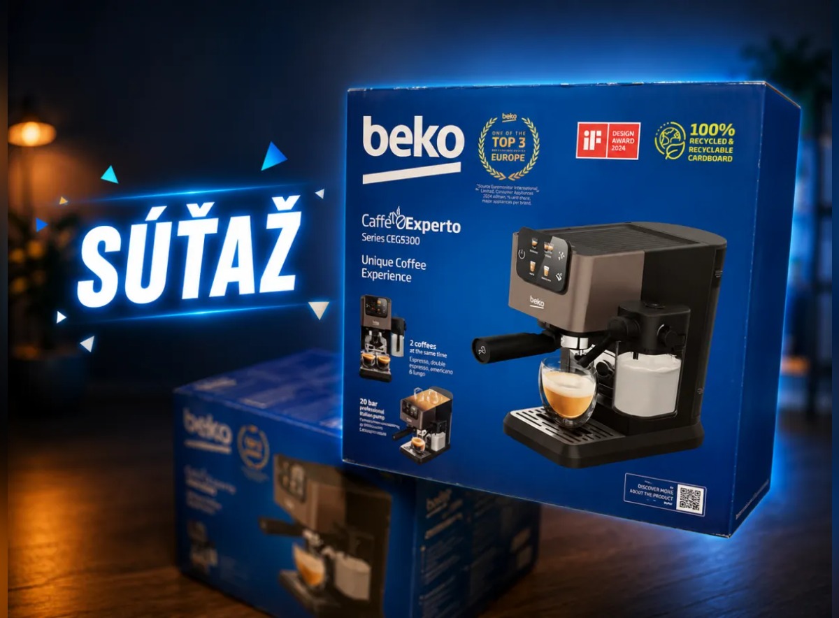 SÚŤAŽ TOUCHIT: vyhrajte pákový kávovar Beko Caffé Experto CE5300 (1 výherca)
