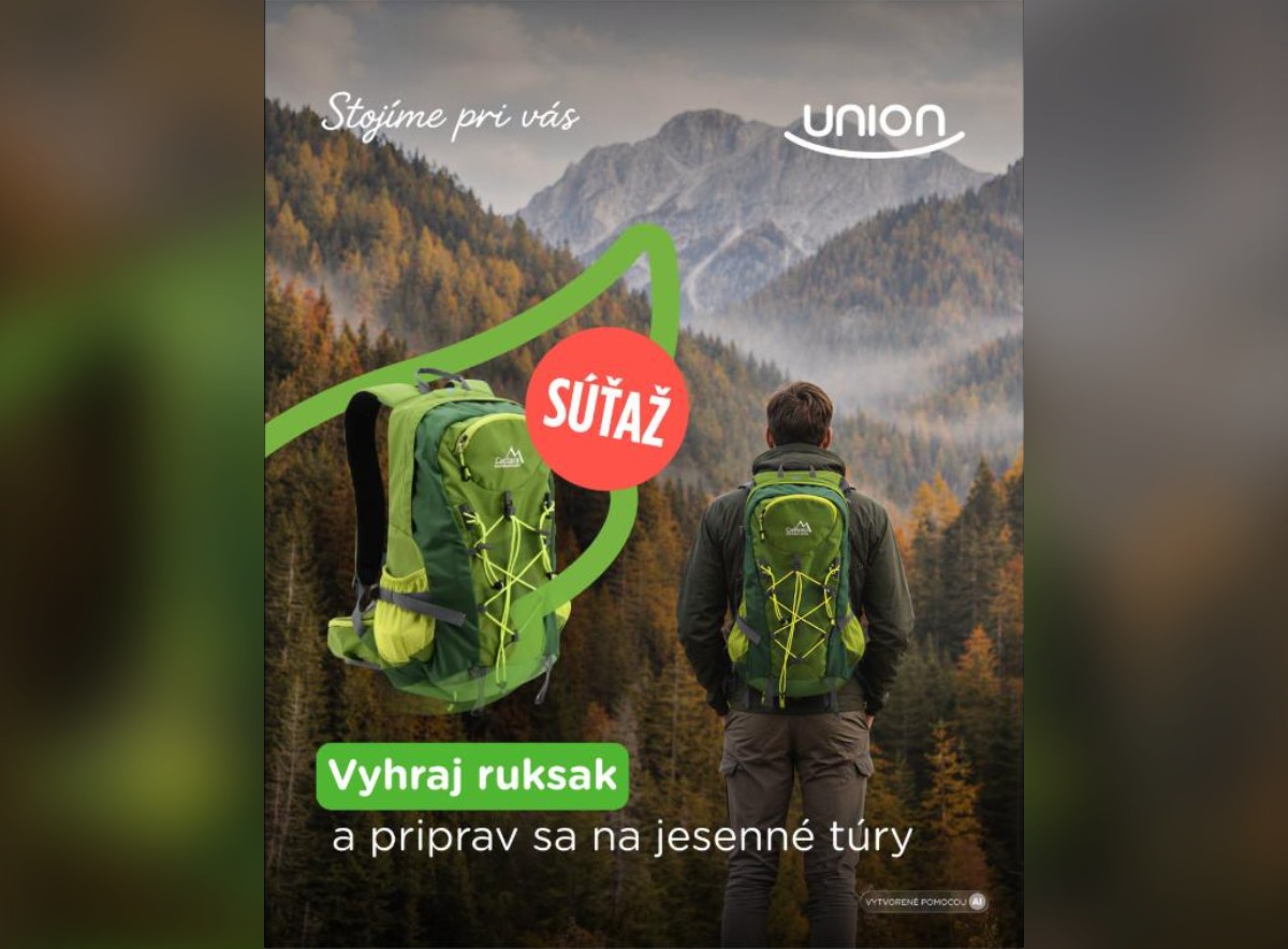 SÚŤAŽ Union poisťovňa: vyhrajte turistický batoh Cattara (1 výherca)