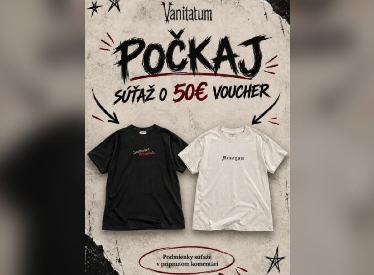 SÚŤAŽ Vanitatum: vyhrajte poukážku 50 € na oblečenie (1 výherca)