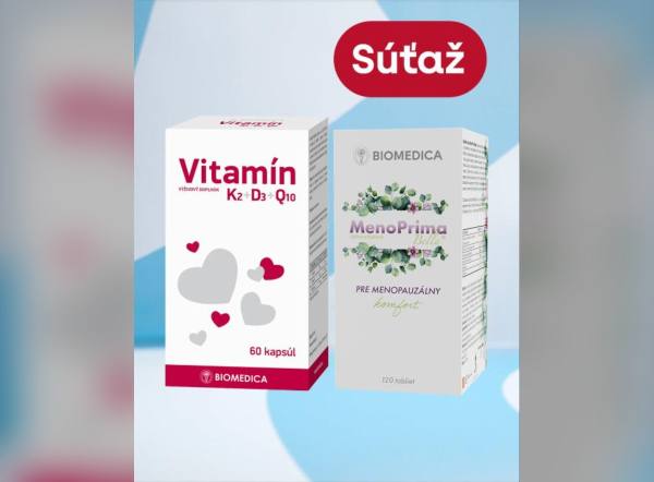 SÚŤAŽ Vaša Lekáreň: vyhrajte balíček vitamínov BIOMEDICA (2 výhercovia)