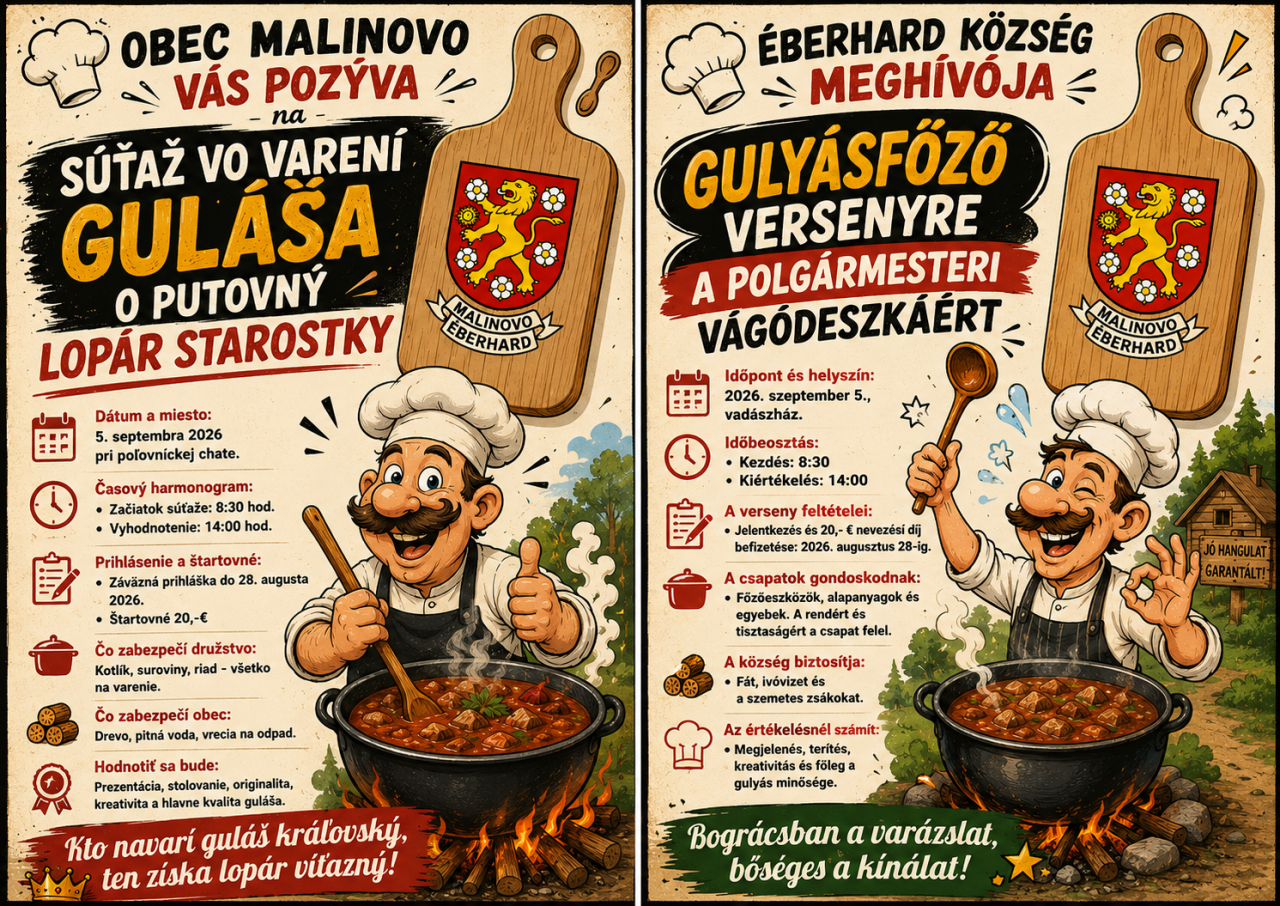 SÚŤAŽ VO VARENÍ GULÁŠA O PUTOVNÝ LOPÁR STAROSTKY