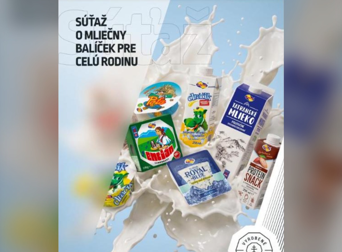 SÚŤAŽ Vyrobené na Slovensku × TAMI: vyhrajte mliečny balíček pre celú rodinu (1 výherca)