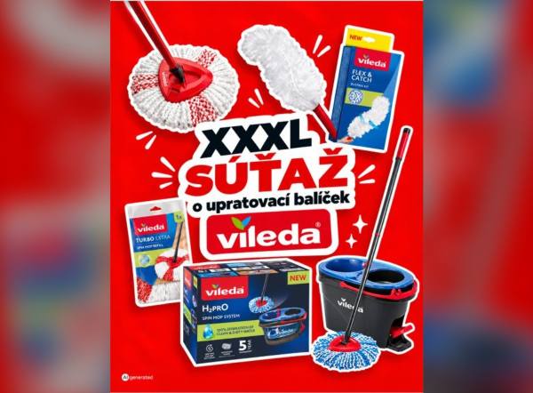 SÚŤAŽ XXXLutz: vyhrajte upratovací balíček Vileda (1 výherca)