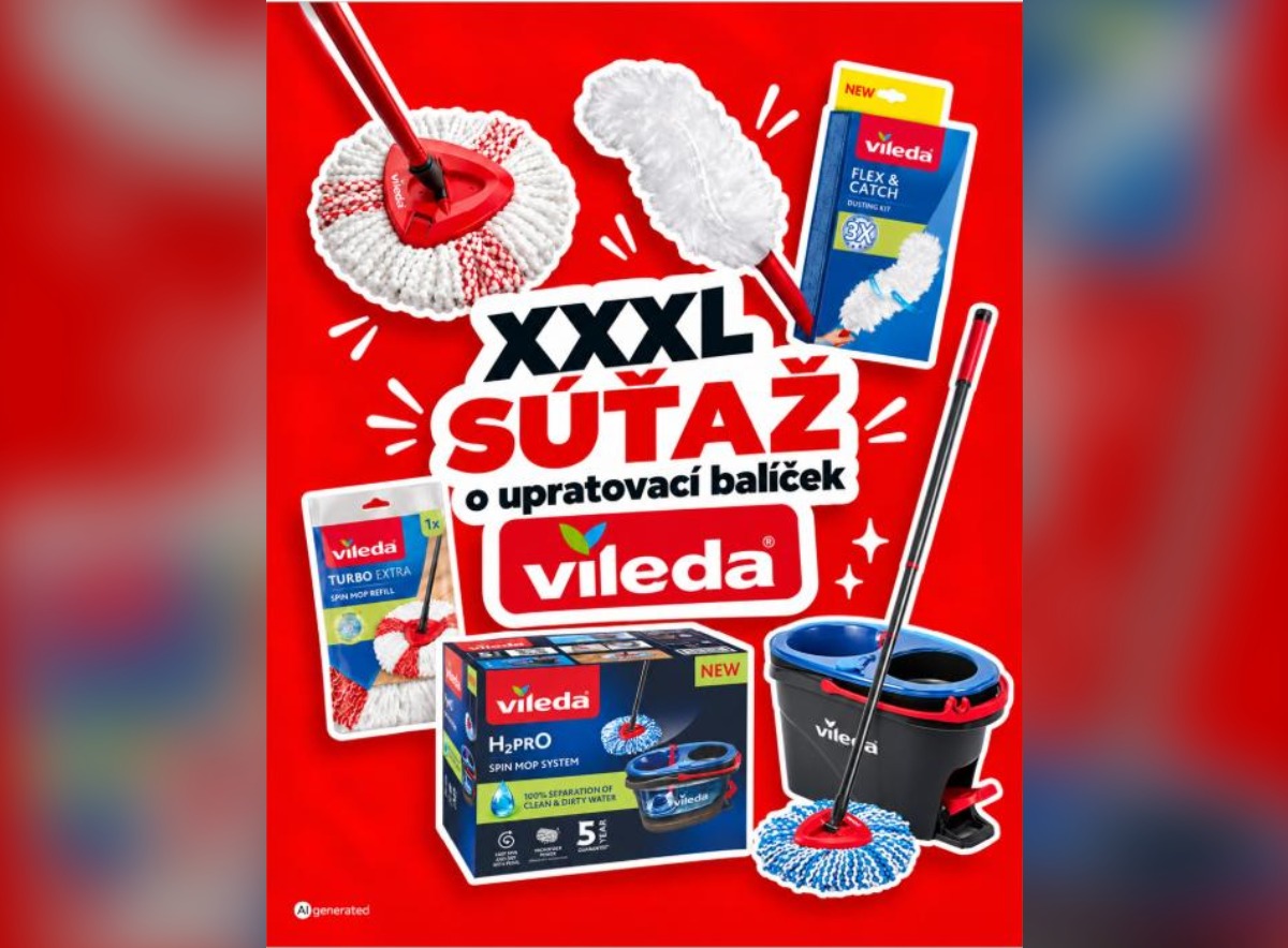 SÚŤAŽ XXXLutz: vyhrajte upratovací balíček Vileda (1 výherca)