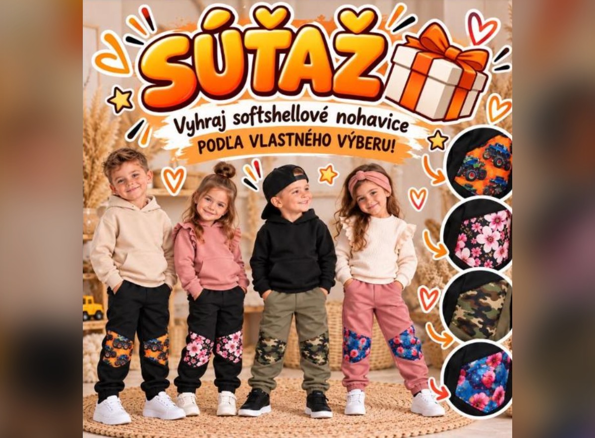 SÚŤAŽ Z lásky od Katky: vyhrajte softshellové nohavice pre dieťa podľa výberu (1 výherca)