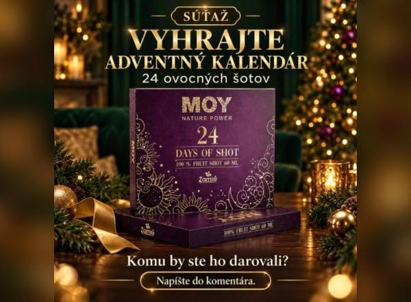 SÚŤAŽ Zamio: vyhrajte adventný kalendár MOY s 24 ovocnými shotmi (Facebook)