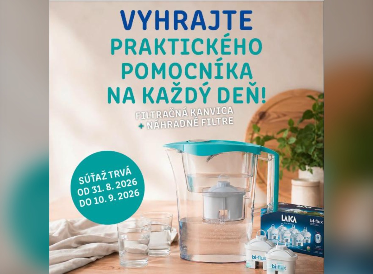 SÚŤAŽ Zdravie: vyhrajte filtračnú kanvicu Laica so 6 filtrami (2 výhry)
