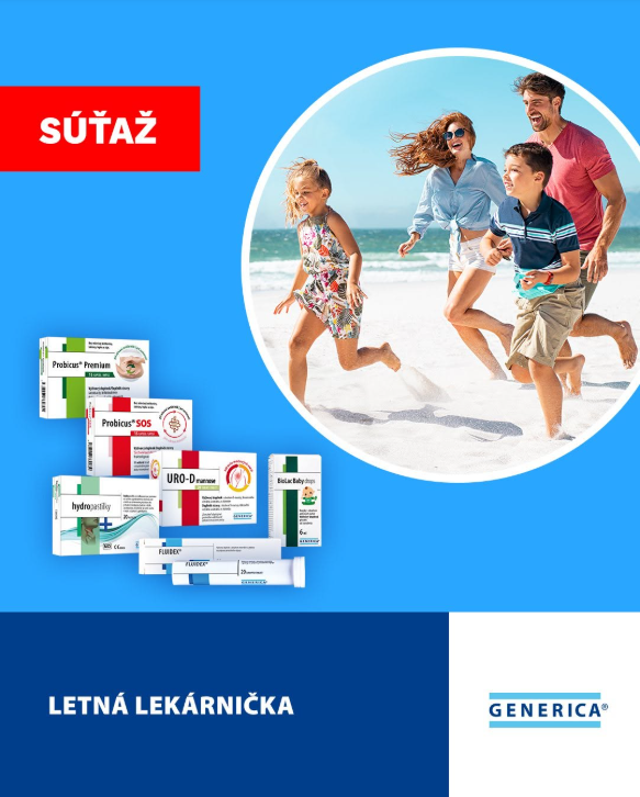 Veľká augustová súťaž o balíček do rodinnej lekárničky od Generica